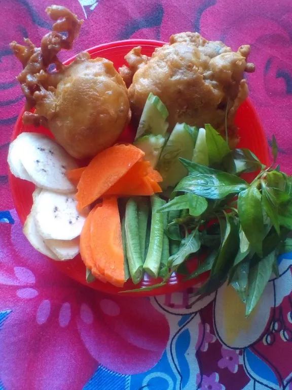 Fried duck eggs